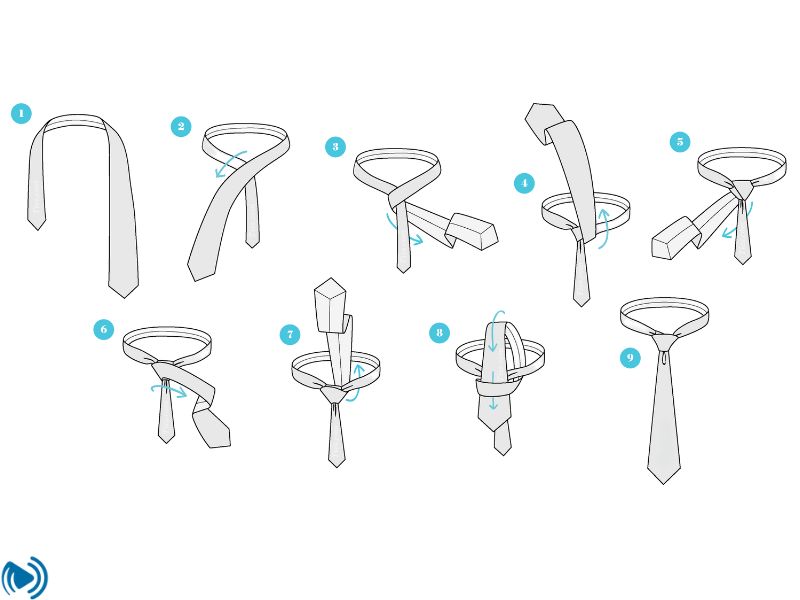 آموزش گره نیم ویندسور (Half Windsor Knot)