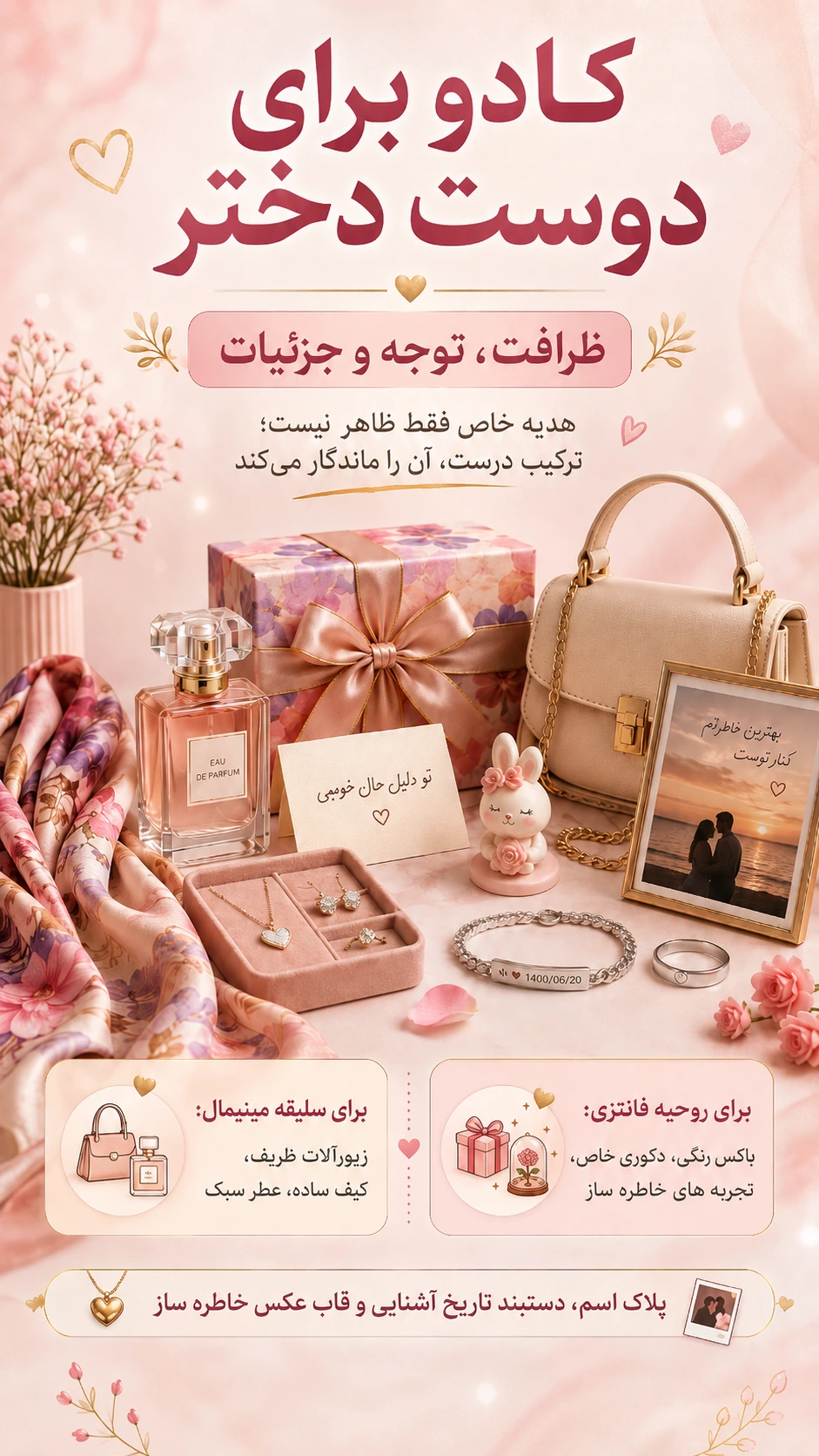 کادو برای دوست دختر: ظرافت، توجه و جزئیات